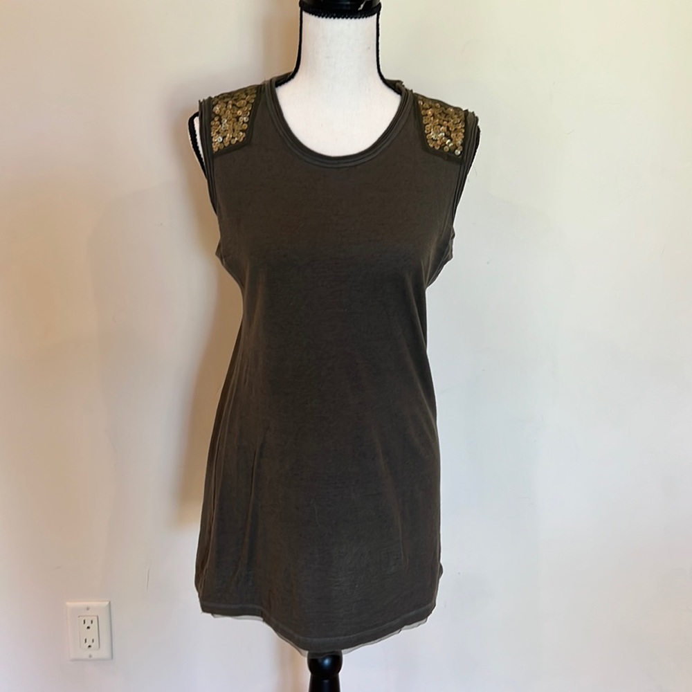Designer, Nanette Lepore, tank with embellishments